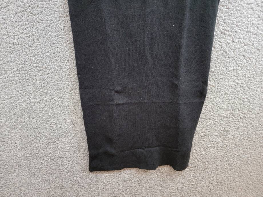 French Connection Babysoft Square Neck Dress Women's XS Black Solid Pullover L/S