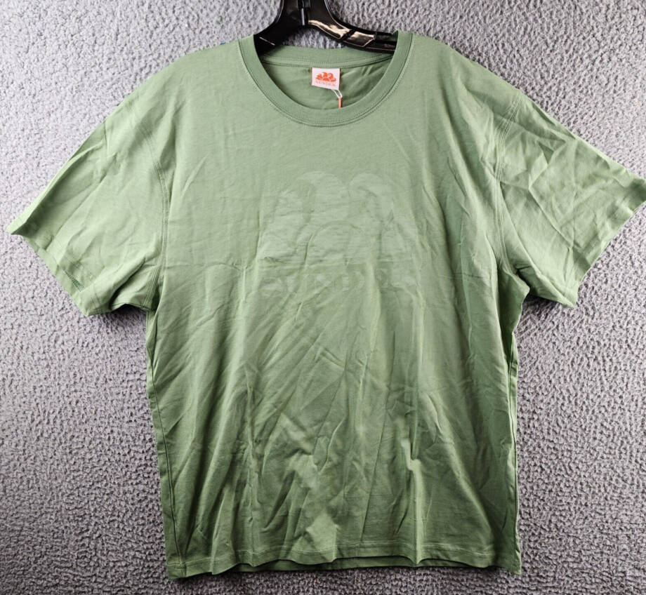 Sundek Graphic Tee Regular Men's XL Green Dust Crewneck Pullover Short Sleeves~