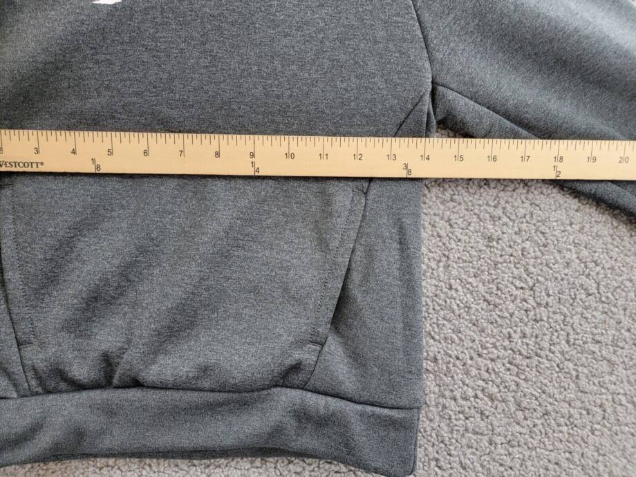Nike Therma-FIT HBR Pullover Hoodie Boys' S Gray Heather Kangaroo Pocket L/S