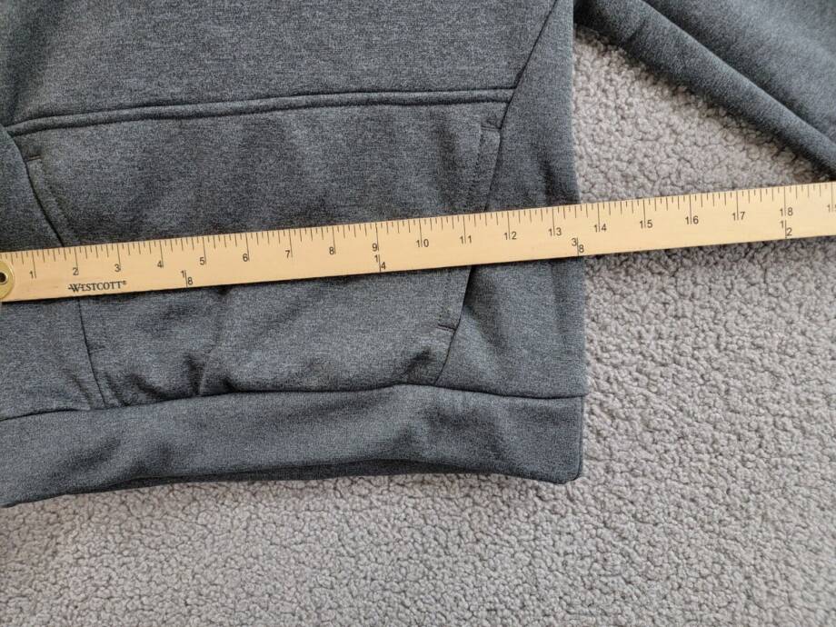 Nike Therma-FIT HBR Pullover Hoodie Boys' S Gray Heather Kangaroo Pocket L/S