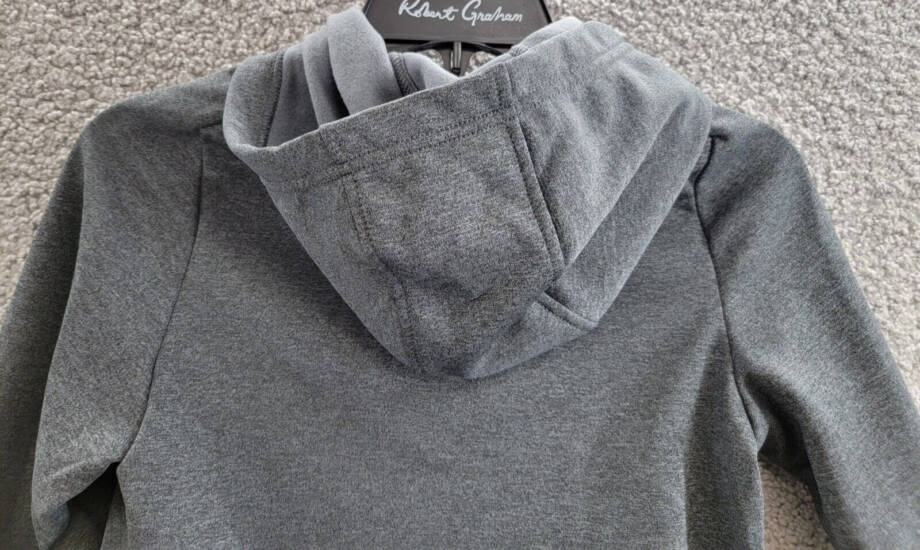Nike Therma-FIT HBR Pullover Hoodie Boys' S Gray Heather Kangaroo Pocket L/S