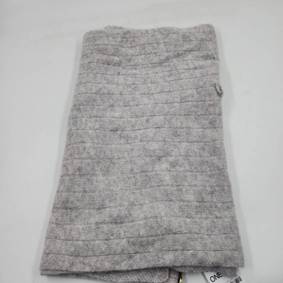 Charter Club Ribbed Cashmere Scarf Women's One Size Ice Grey Heather