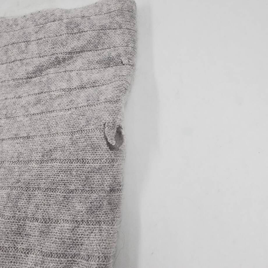 Charter Club Ribbed Cashmere Scarf Women's One Size Ice Grey Heather