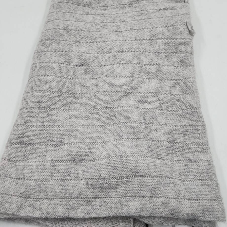 Charter Club Ribbed Cashmere Scarf Women's One Size Ice Grey Heather