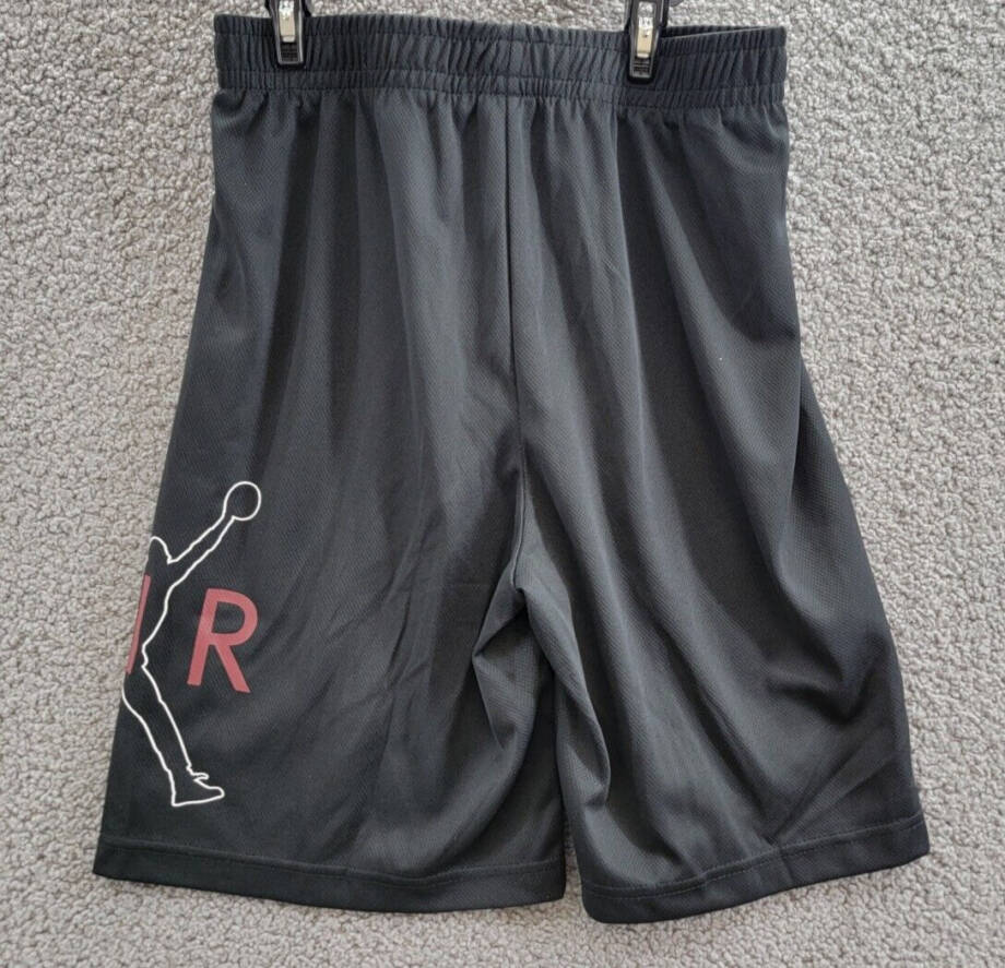 Jordan Jumpman Big Air Mesh Shorts Boys XL Black Multi Elastic Waist Pull On