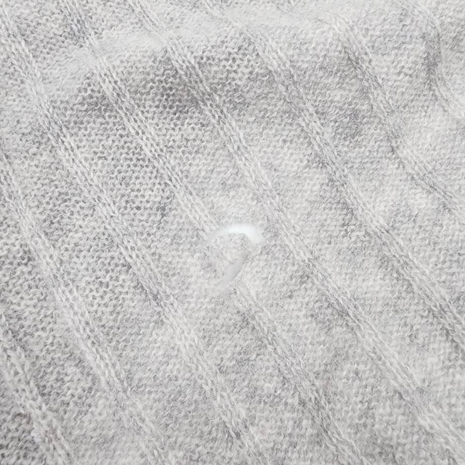 Charter Club Ribbed Cashmere Scarf Women's One Size Ice Grey Heather