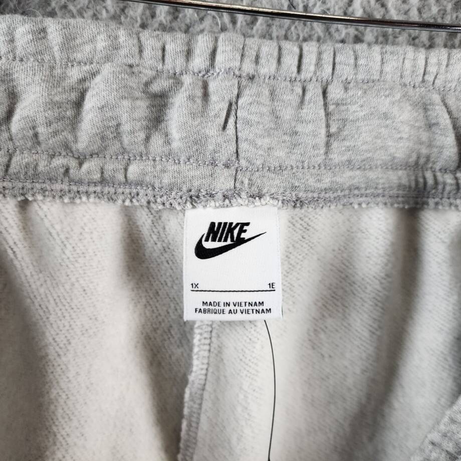 Nike Plus Size Sportswear Club Fleece Mid-Rise Wide-Leg Pants Women's 1X Gray