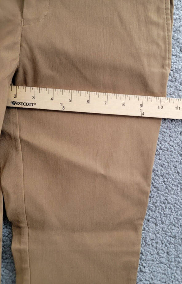 Michael Kors Solid Classic Fit Stretch Dress Pants Boys 14R Camel Button Closure