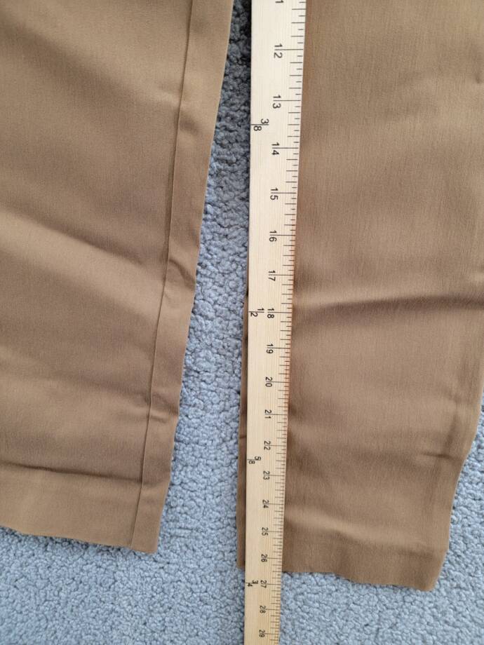 Michael Kors Solid Classic Fit Stretch Dress Pants Boys 14R Camel Button Closure