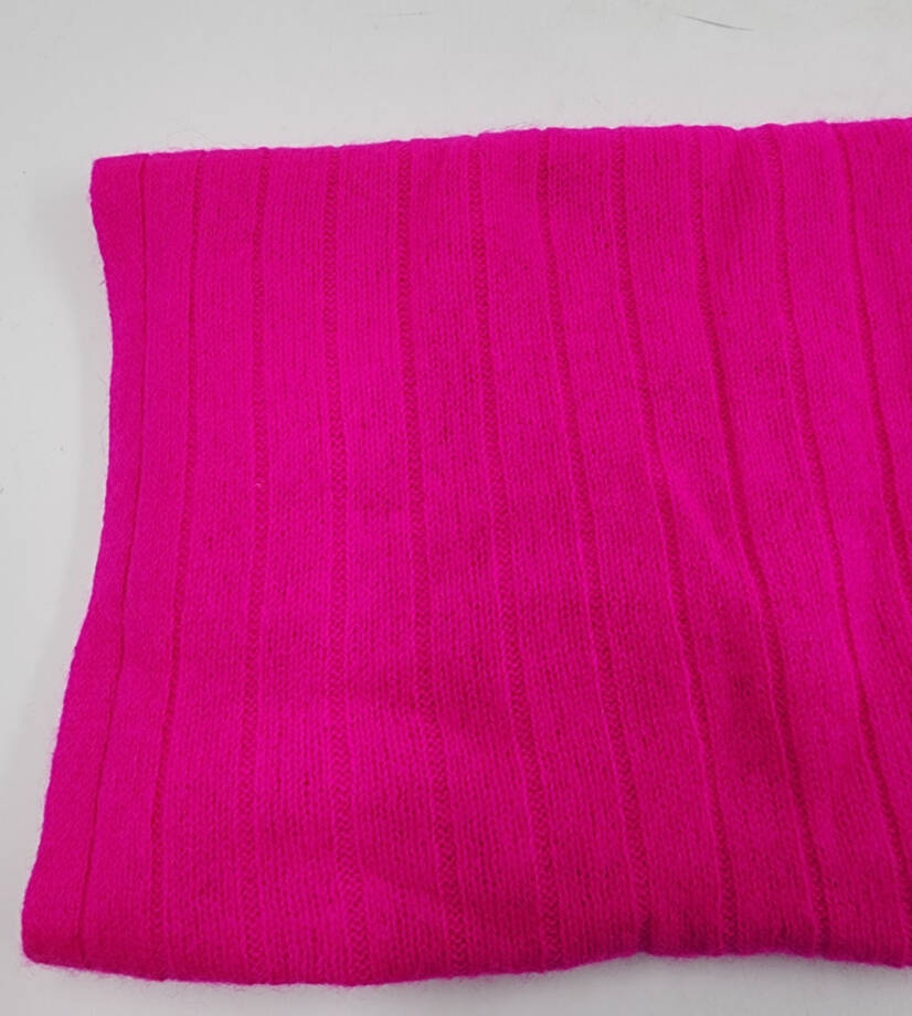 Charter Club Ribbed Cashmere Scarf Women's One Size Fierce Pink Solid