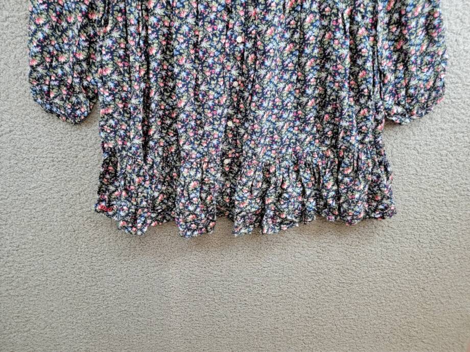 Polo Ralph Lauren Floral-Print Day Dress Girls 16 Henley Floral Long Sleeves