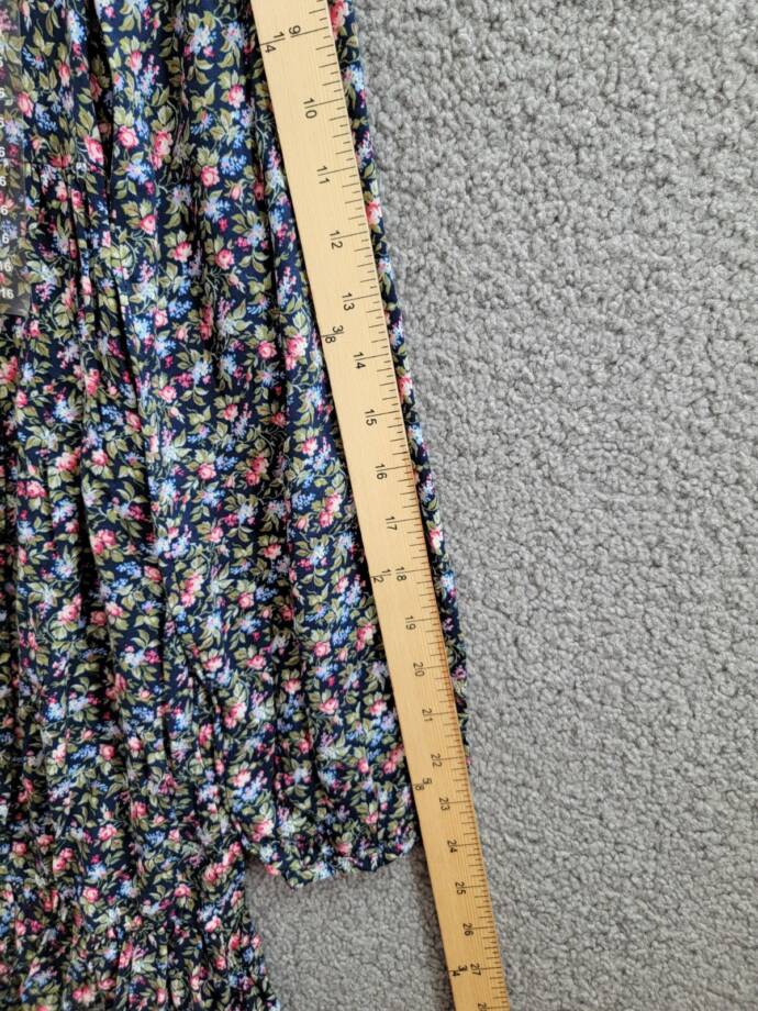 Polo Ralph Lauren Floral-Print Day Dress Girls 16 Henley Floral Long Sleeves