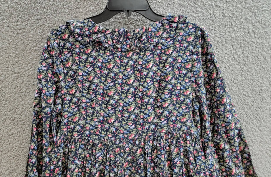 Polo Ralph Lauren Floral-Print Day Dress Girls 16 Henley Floral Long Sleeves