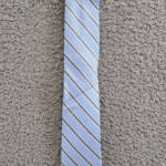 Tommy Hilfiger Oxford Stripe Tie Mens One Size Light Blue Classic Design Pointed
