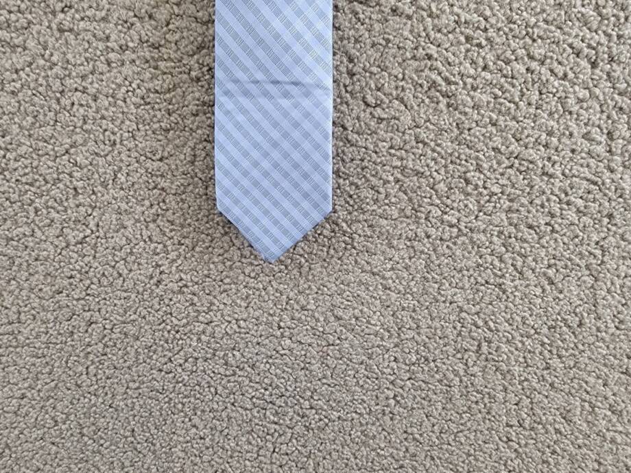 Calvin Klein Silk Blend Check-Pattern Tie Men's One Size Light Blue Adjustable