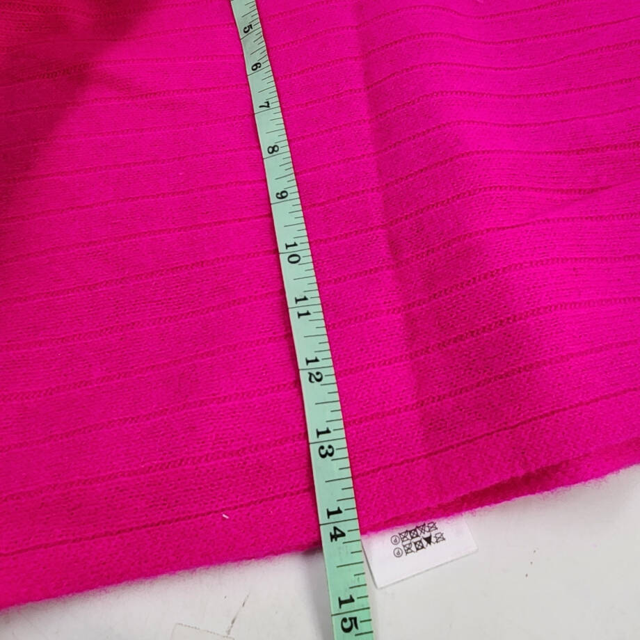 Charter Club Ribbed Cashmere Scarf Women's One Size Fierce Pink Solid
