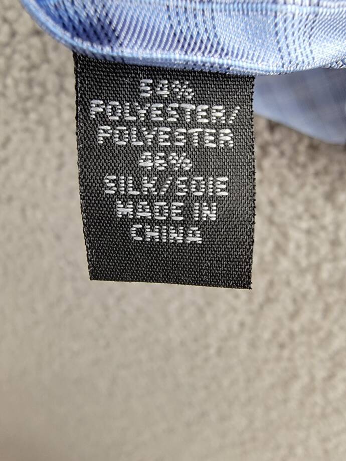 Calvin Klein Silk Blend Check-Pattern Tie Men's One Size Light Blue Adjustable