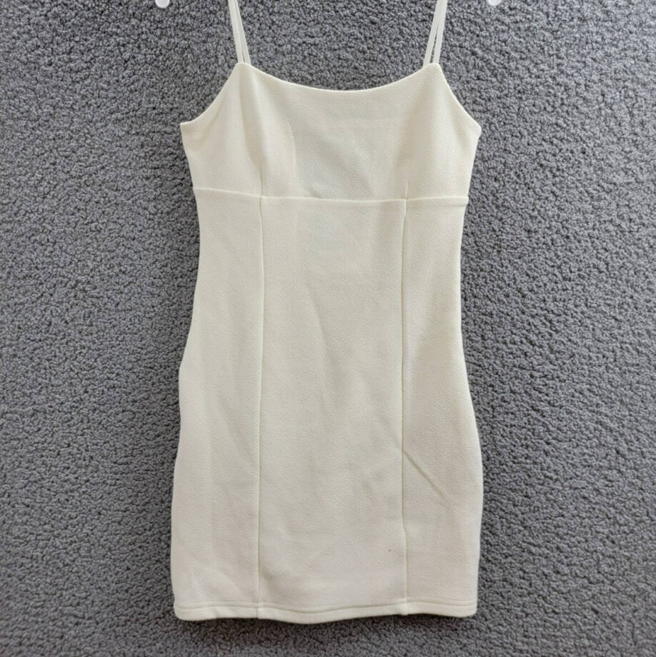 With Jules Sleeveless Bow-Back Ponté-Knit Dress Big Girls XL Natural Side Zip
