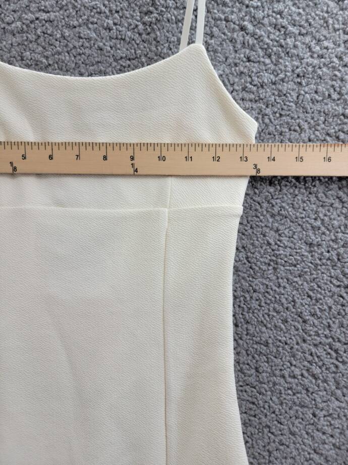 With Jules Sleeveless Bow-Back Ponté-Knit Dress Big Girls XL Natural Side Zip