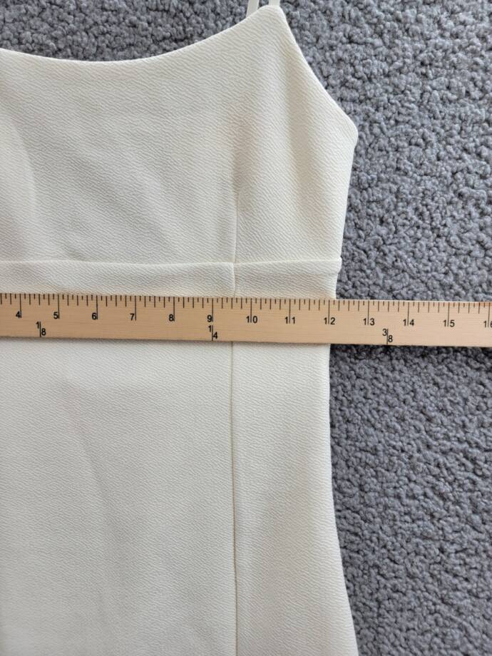 With Jules Sleeveless Bow-Back Ponté-Knit Dress Big Girls XL Natural Side Zip