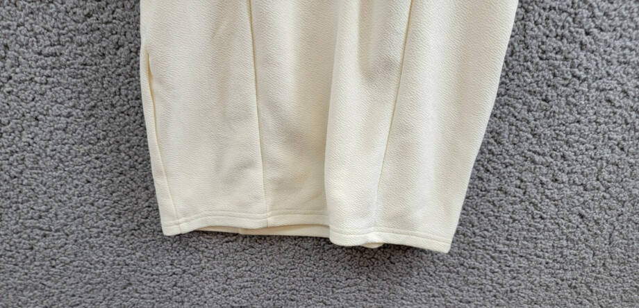 With Jules Sleeveless Bow-Back Ponté-Knit Dress Big Girls XL Natural Side Zip