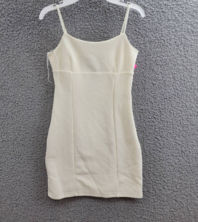 With Jules Sleeveless Bow-Back Ponte-Knit Dress Big Girls L Cream Zip Closure