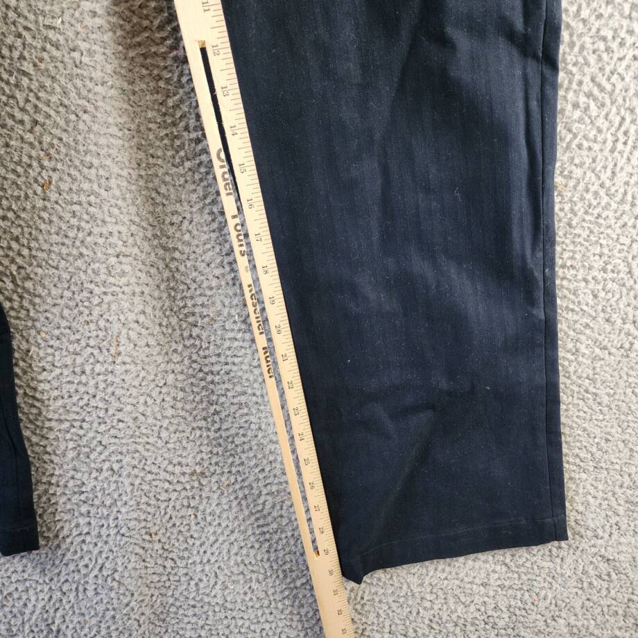 Vince Herringbone Cargo Pants Men's 32 Coastal Blue Straight Leg Mid Rise