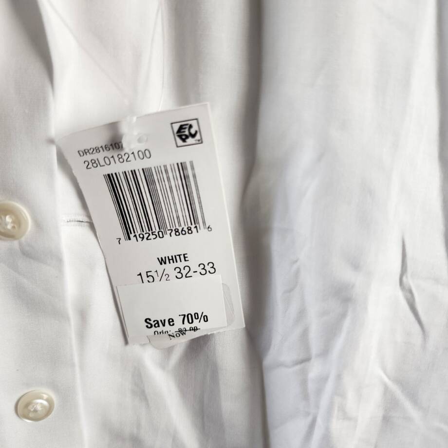 The Men's Store at Bloomingdale's Slim Fit Dress Shirt Men's 32/33 15.5 White