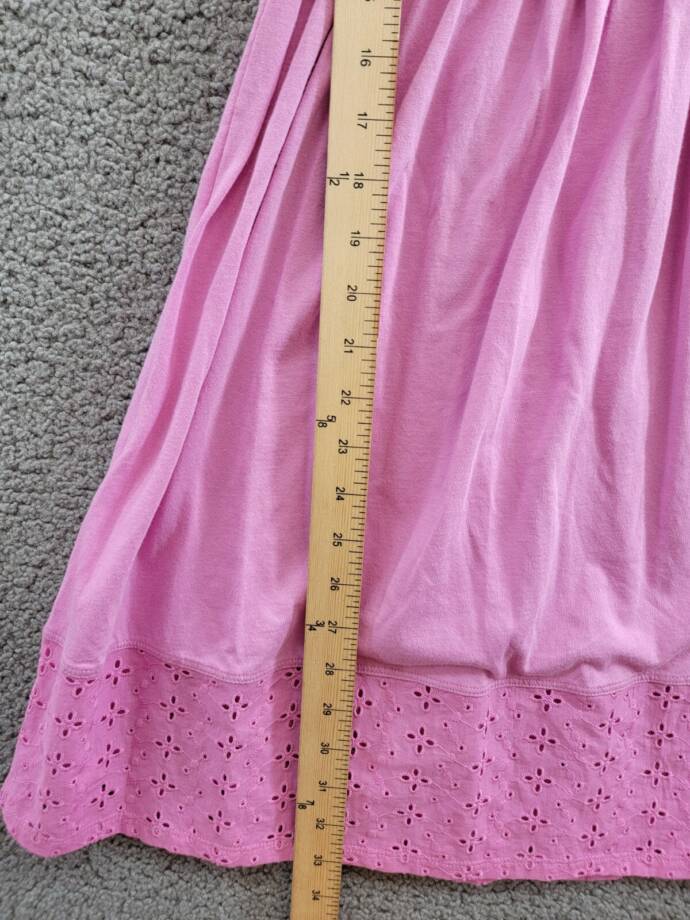 Splendid Smocked Eyelet Dress Girls' 12 Sherbert Solid Square Neck Pullover