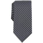 Michael Kors Nassau Geo-Print Tie Men's One Size Black Classic Design Pointed