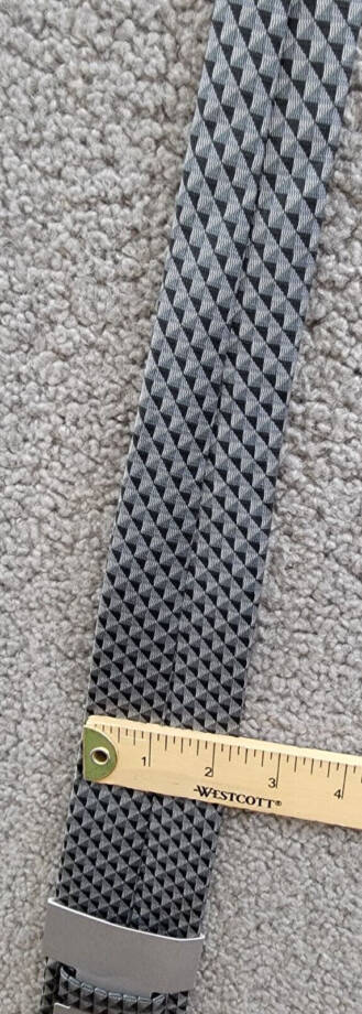 Michael Kors Nassau Geo-Print Tie Men's One Size Black Classic Design Pointed