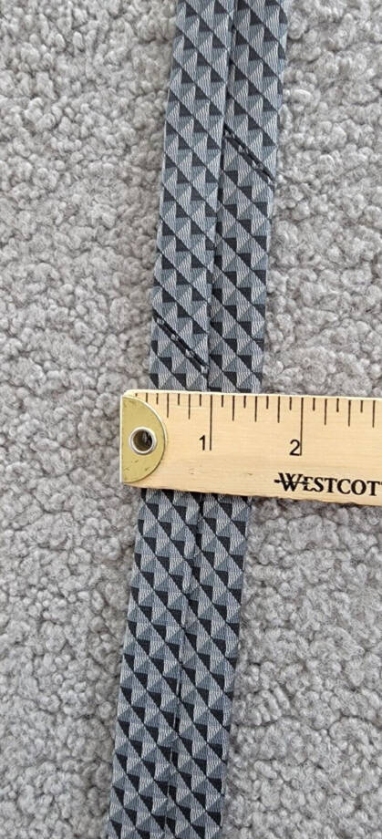 Michael Kors Nassau Geo-Print Tie Men's One Size Black Classic Design Pointed