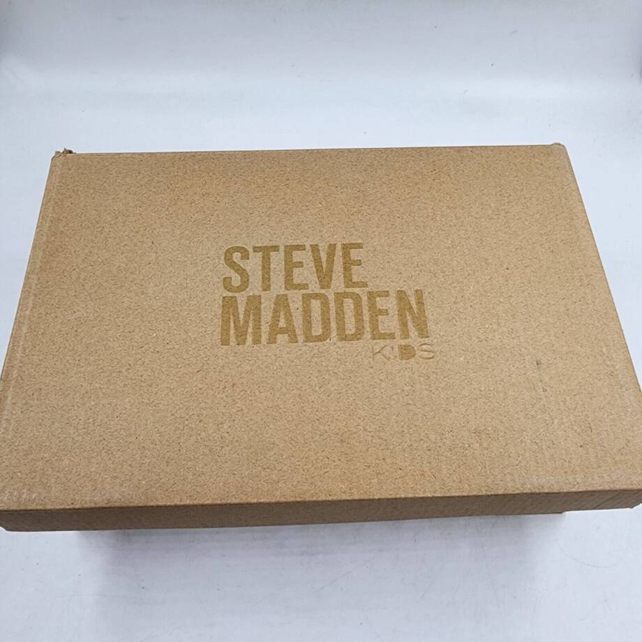 Steve Madden BDafti Ankle Boot Unisex-Child 3 Brown Side Zipped Lace Up Closure