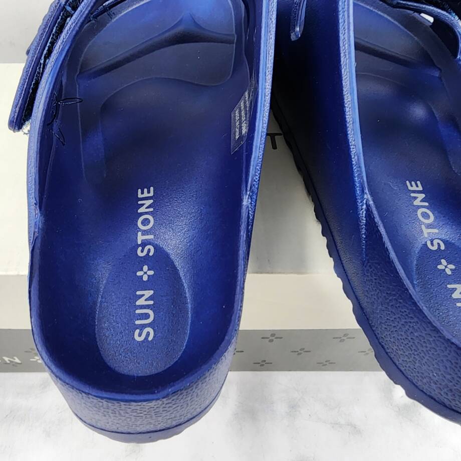 Sun + Stone Bowie Sandal Boys' 4M Navy Solid Stay-put Straps Open Toe Slip On