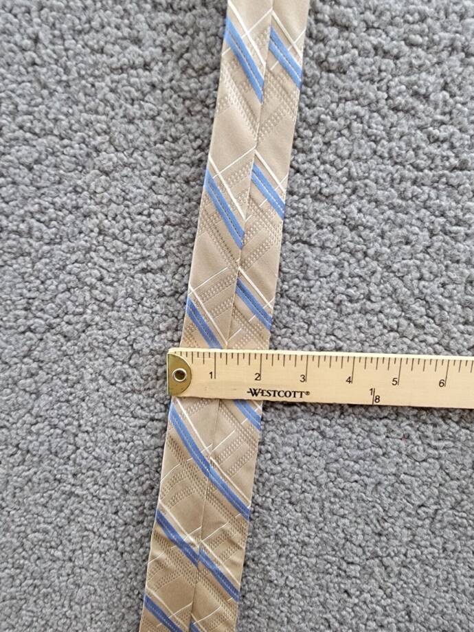 Michael Kors Silk Blend Salerno Plaid Tie Men's One Size Khaki Adjustable