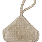I.N.C. International Concepts Doris Sparkle Mesh Pouch Women's One Size Gold Zip