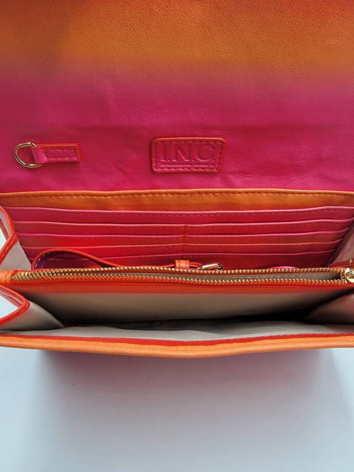 I.N.C. International Concepts Averry Tunnel Convertible Clutch Crossbody Snap