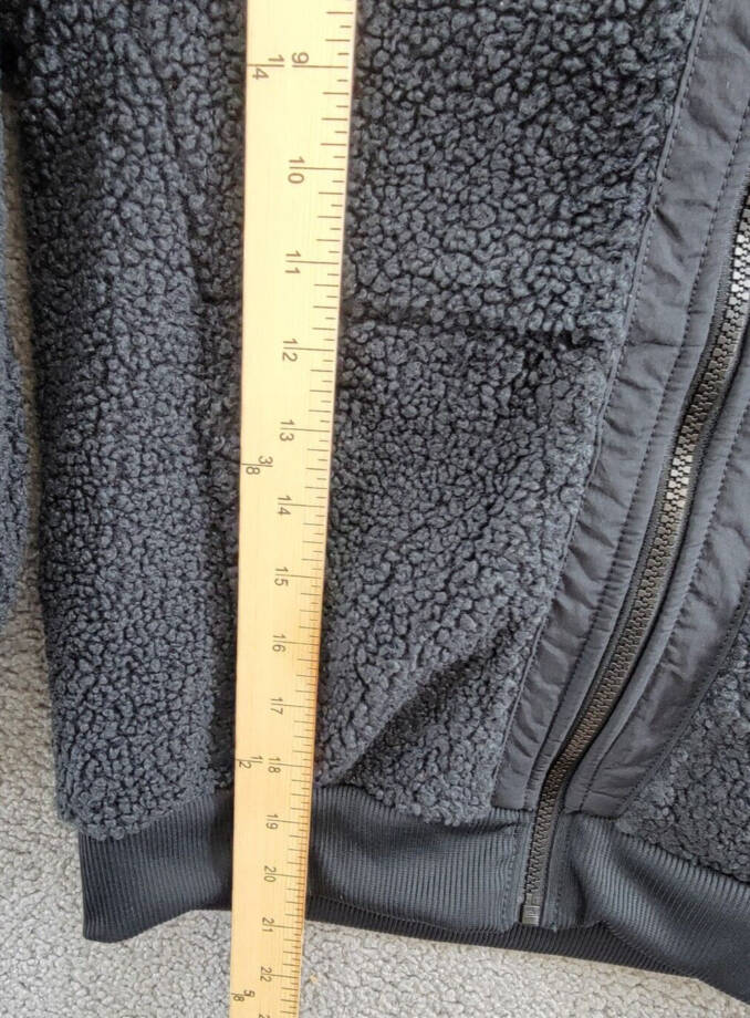Nike Club Fleece Full-Zip Hoodie Unisex M Black Ribbed Cuffs & Hem Front Pockets