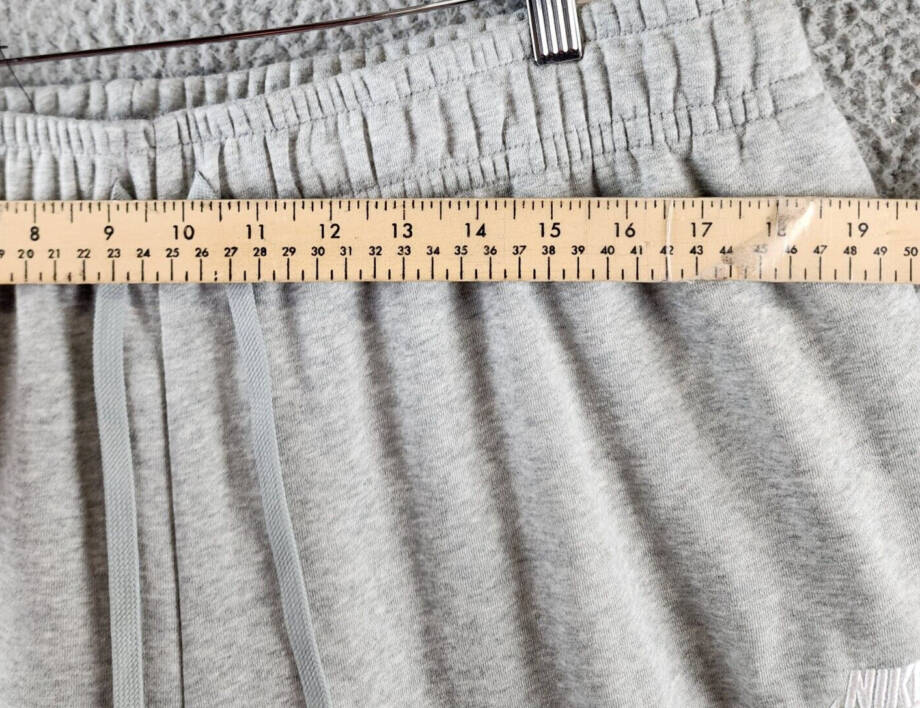 Nike Plus Sportswear Club Fleece Mid-Rise Wide-Leg Sweatpants Women's 1X Grey~