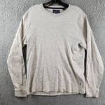 Tailor Vintage Crew Neck Sweatshirt Men's S Oatmeal Heather Pullover Style L/S~