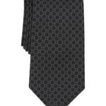 Michael Kors Silk Blend Pearsall Dot Tie Men's One Size Black Adjustable