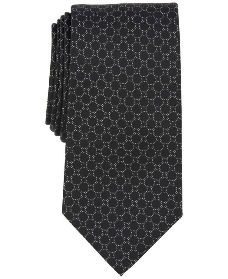 Michael Kors Silk Blend Pearsall Dot Tie Men's One Size Black Adjustable