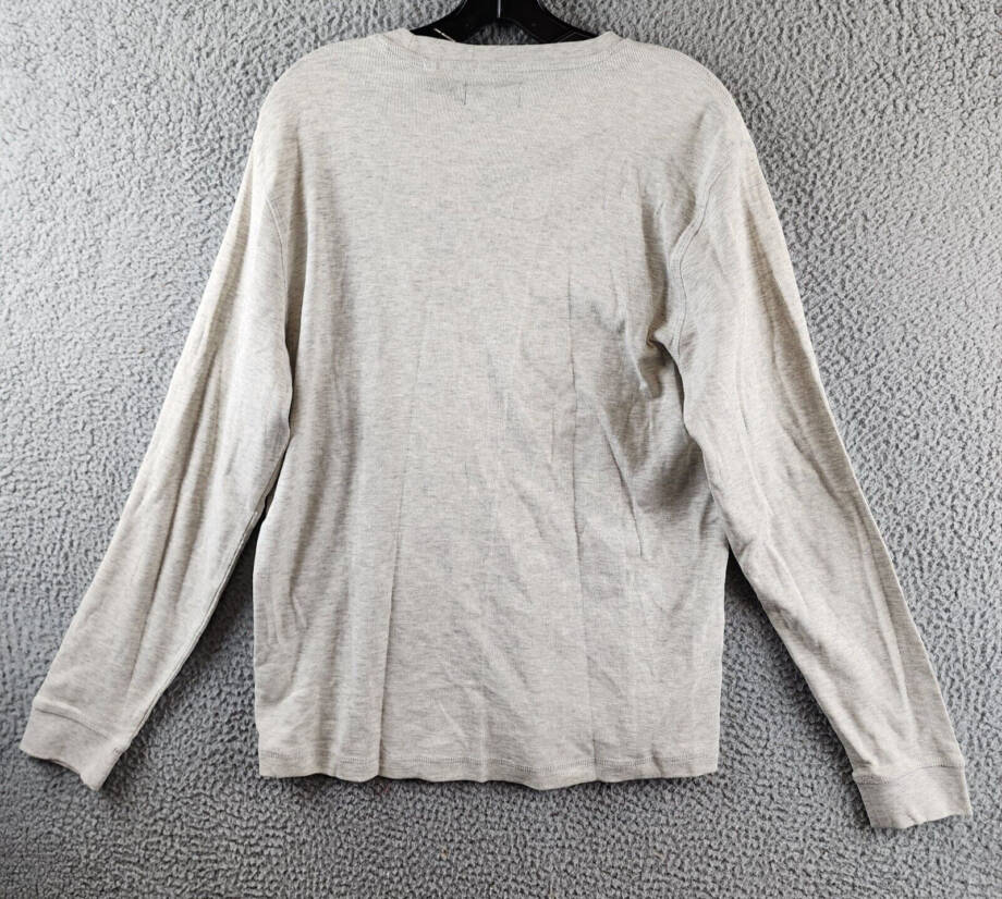 Tailor Vintage Crew Neck Sweatshirt Men's S Oatmeal Heather Pullover Style L/S~