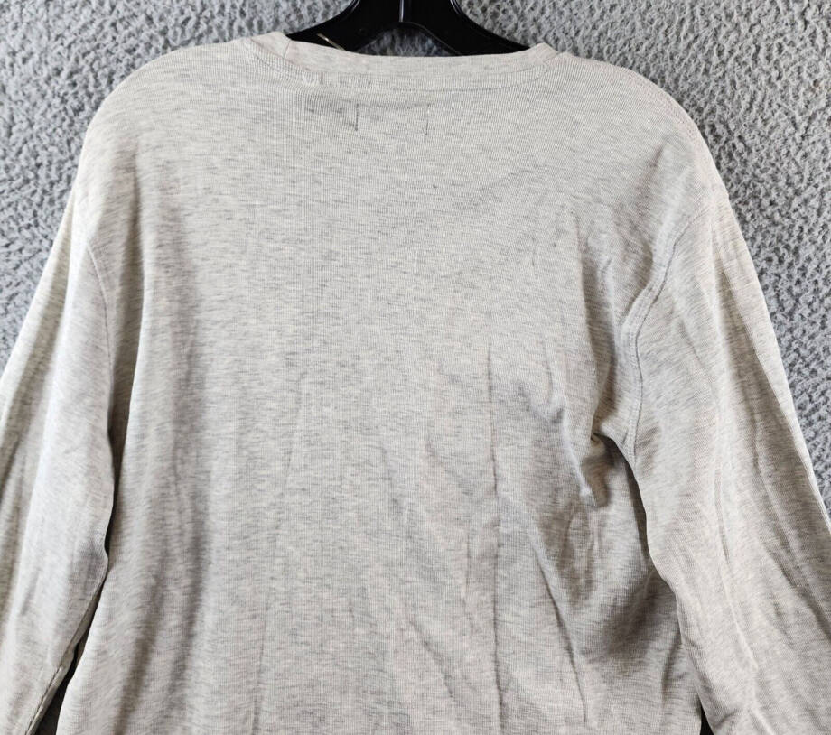 Tailor Vintage Crew Neck Sweatshirt Men's S Oatmeal Heather Pullover Style L/S~