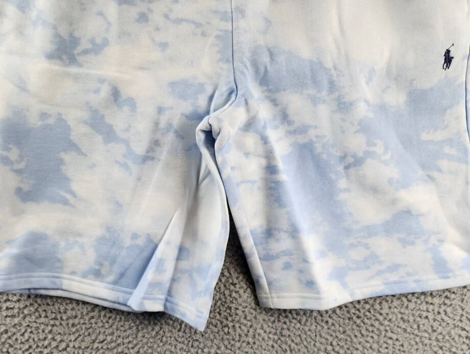 Polo Ralph Lauren Tie-Dye-Print Fleece Shorts Big Boys XL 18/20 Blue Drawstring