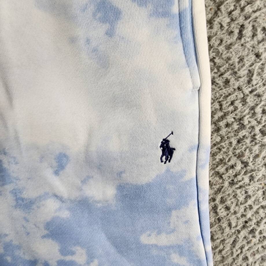 Polo Ralph Lauren Tie-Dye-Print Fleece Shorts Big Boys XL 18/20 Blue Drawstring