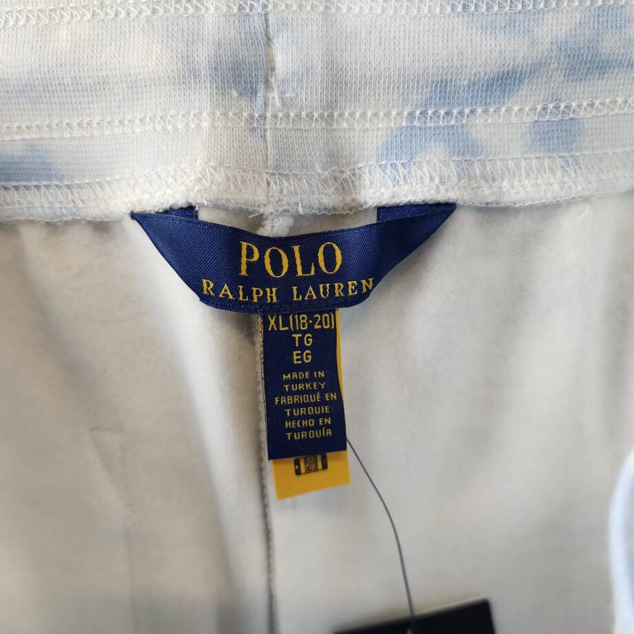 Polo Ralph Lauren Tie-Dye-Print Fleece Shorts Big Boys XL 18/20 Blue Drawstring