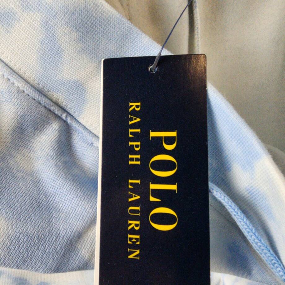 Polo Ralph Lauren Tie-Dye-Print Fleece Shorts Big Boys XL 18/20 Blue Drawstring