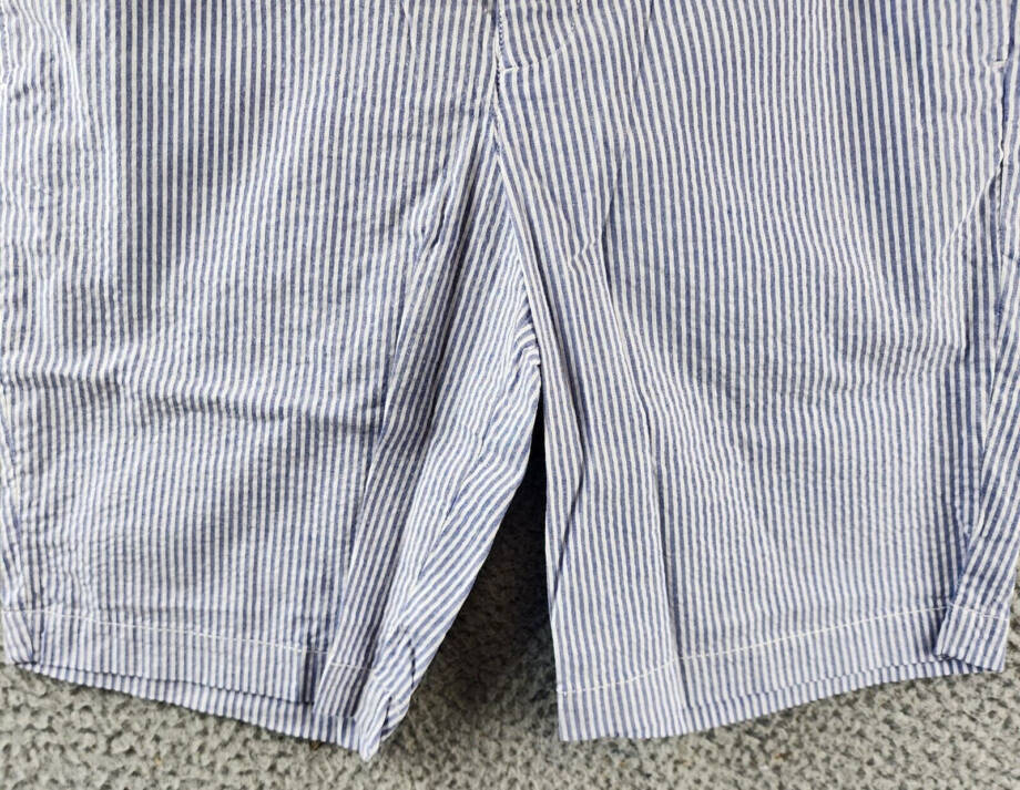 Polo Ralph Lauren Stretch Seersucker Shorts Big Boys 14 Blue/White Zip/Button