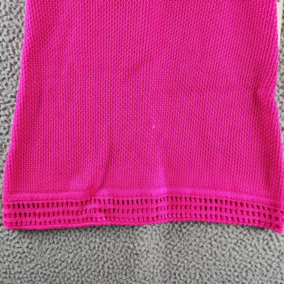 AQUA Crochet Skirt Girls' XL 14/16Hot Pink Elasticized Waistband Pull On Style